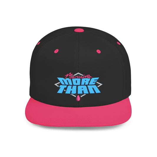 Marvin's More Than Logo Flat Bill Snapback Hat