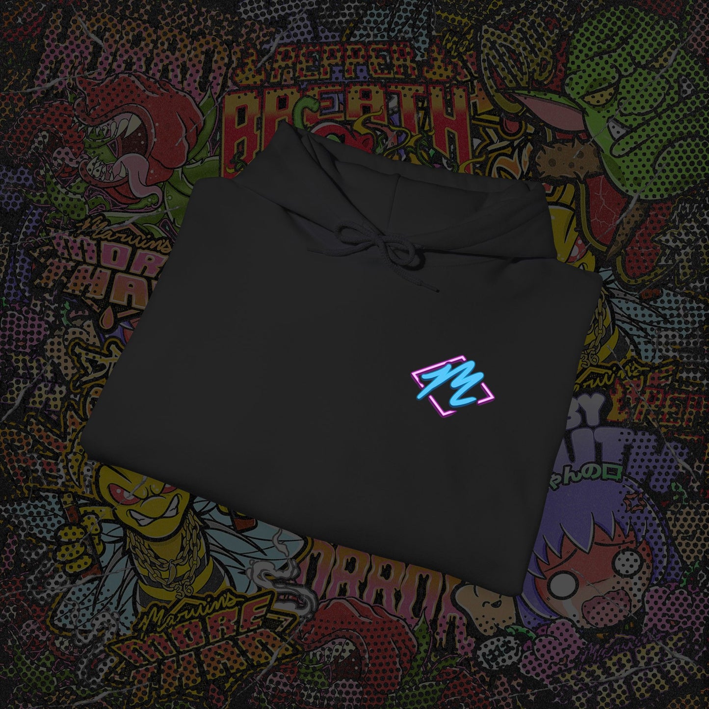 "Marvin's More Than" Neon Logo Pullover Hoodie