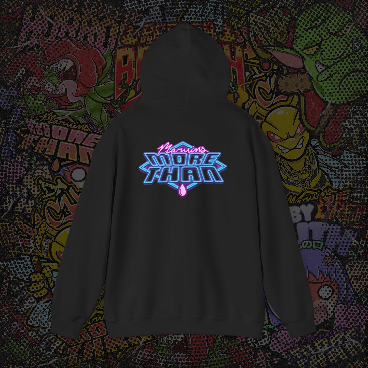 "Marvin's More Than" Neon Logo Pullover Hoodie