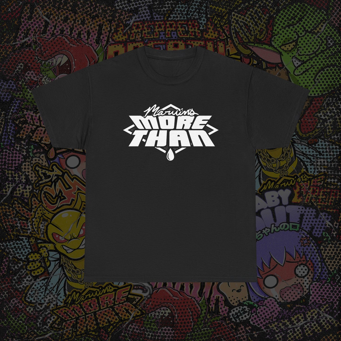 "Marvin's More Than" Solid White Logo Tee