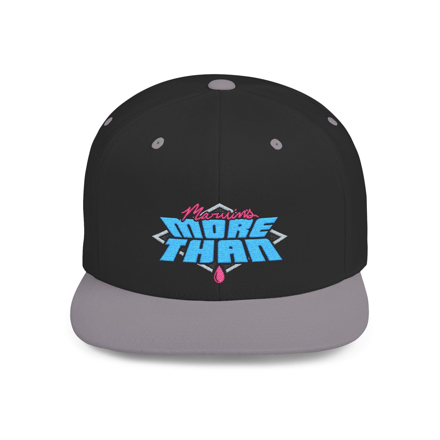 Marvin's More Than Logo Flat Bill Snapback Hat