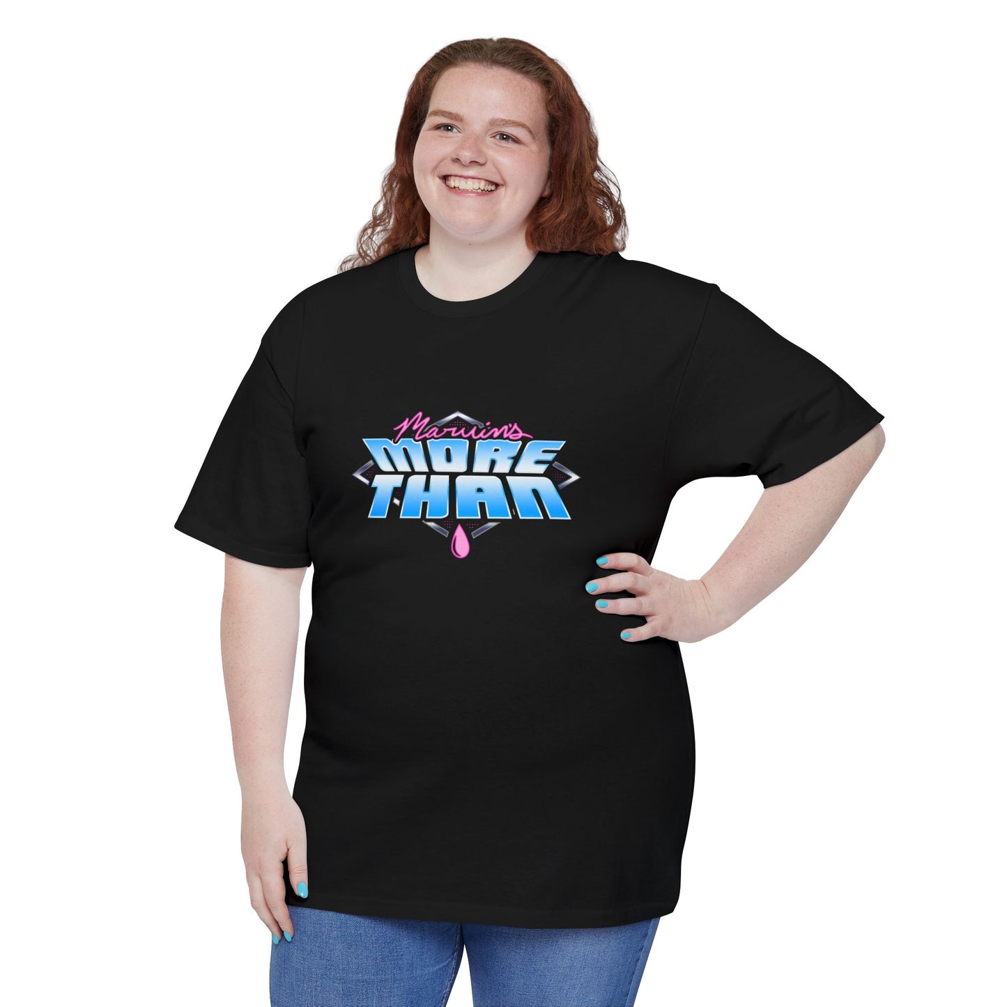 More Than Graphic T‑Shirt — Retro 80s Vaporwave Logo Tee