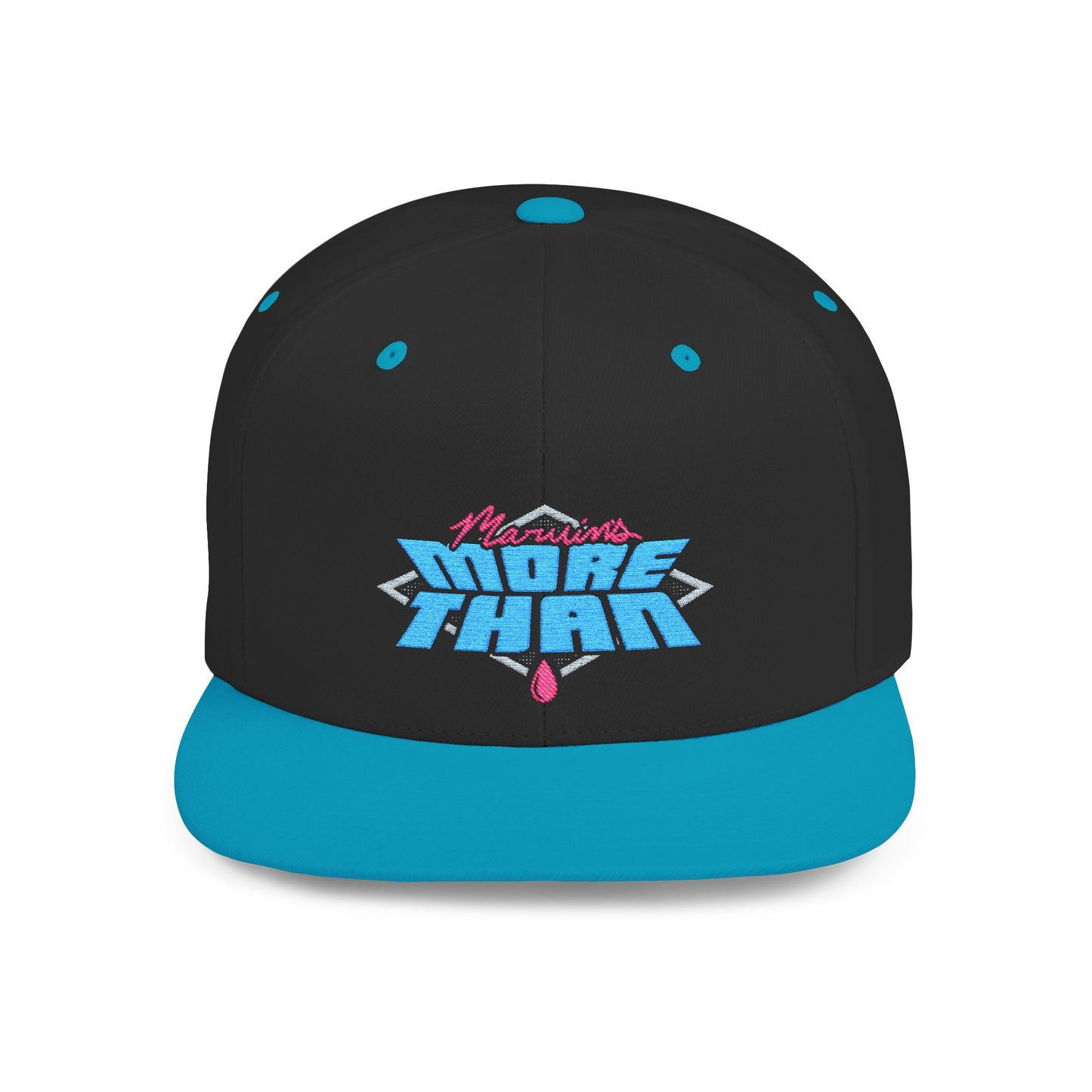 Marvin's More Than Logo Flat Bill Snapback Hat