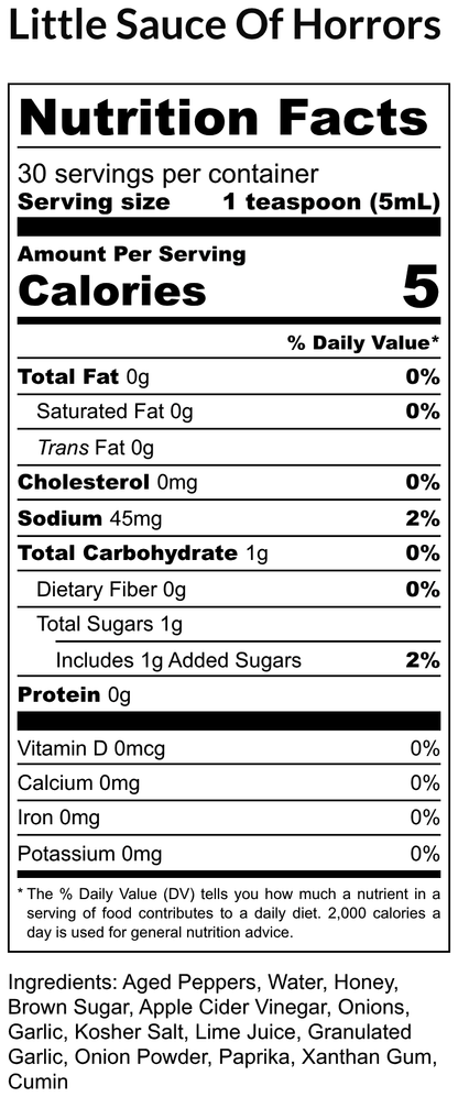 Little Sauce of Horrors